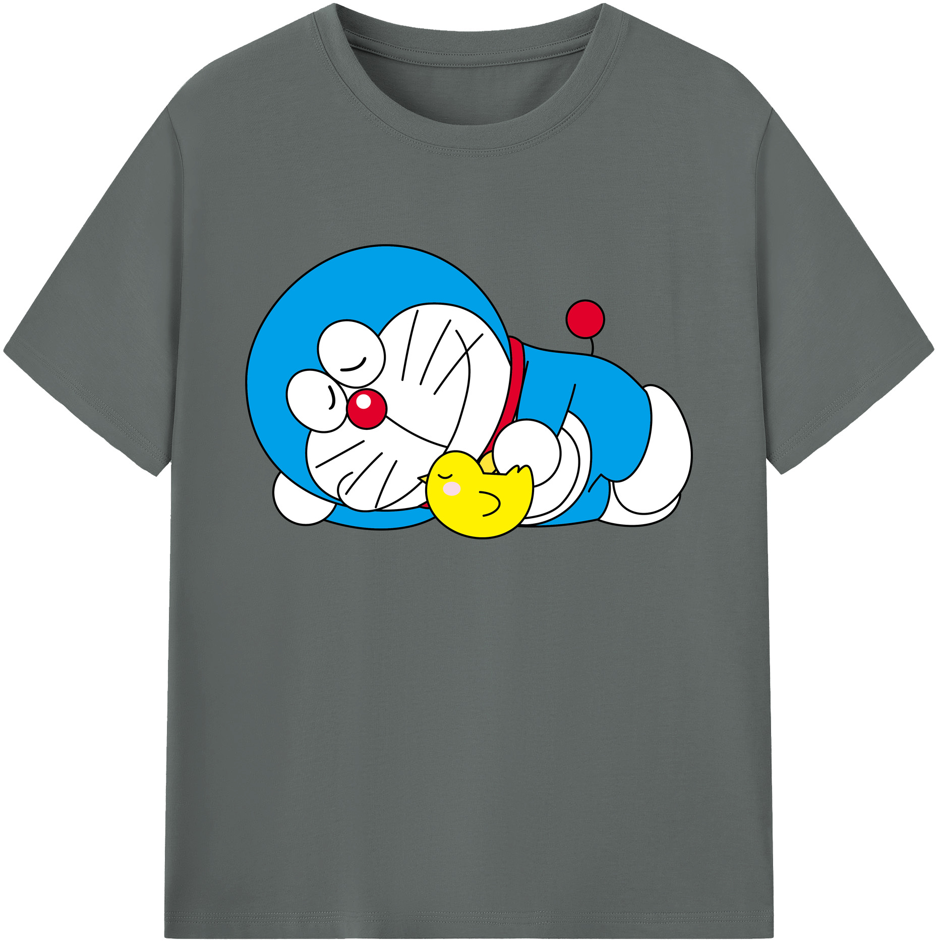 （画像用） ドラえもん Doraemon 綿100％ メンズ半袖Tシャツ｜肌触りやわらか＆通気性